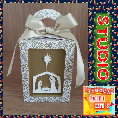 Arquivo de corte caixa Milk Natal Religioso