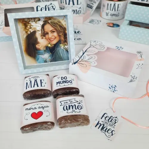 Arquivo de Corte Caixa para brownie - Dia das Mães