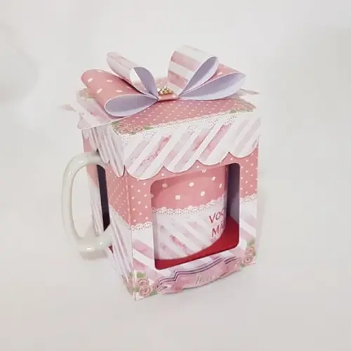 Arquivo de corte Caixa para Caneca - Dia das Mães Studio/PDF
