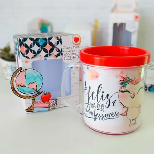 Arquivo de corte Caixa para Caneca Dia dos Professores