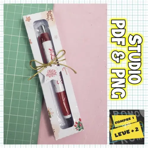 Arquivo de Corte Caixa para Caneta Natal