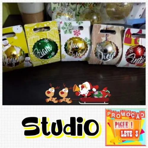 Arquivo de Corte Caixa para Esfera ou Bola Natal *studio