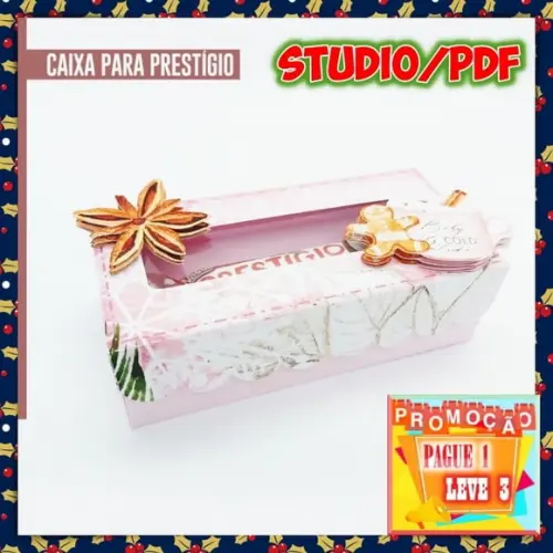 Arquivo de corte Caixa porta Chocolate Prestígio Natal