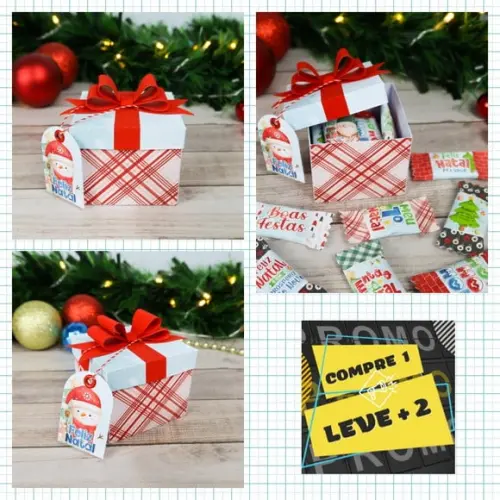 Arquivo de Corte Caixa Presente Natal Studio/pdf