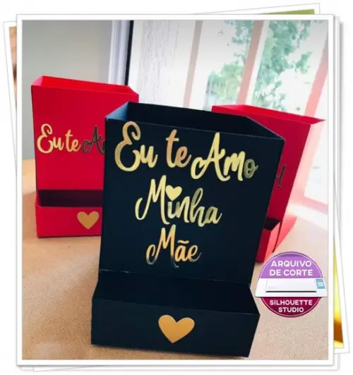 Arquivo de Corte Caixa Rosas Gaveta Dia dos Namorados Studio