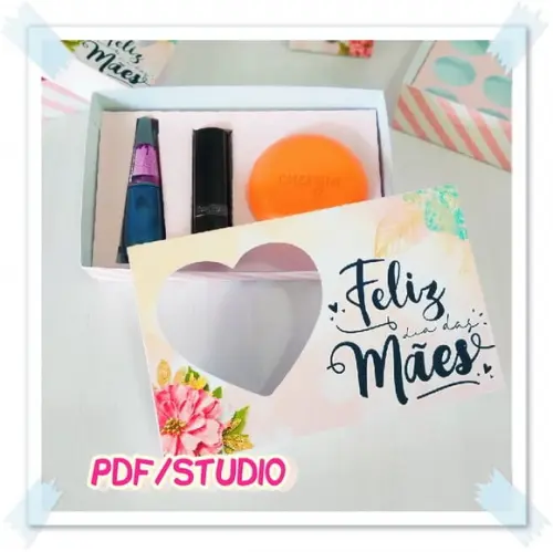 Arquivo de corte Caixa Sabonete Dia das Mães Studio/PDF