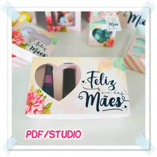 Arquivo de corte Caixa Sabonete Dia das Mães Studio/PDF