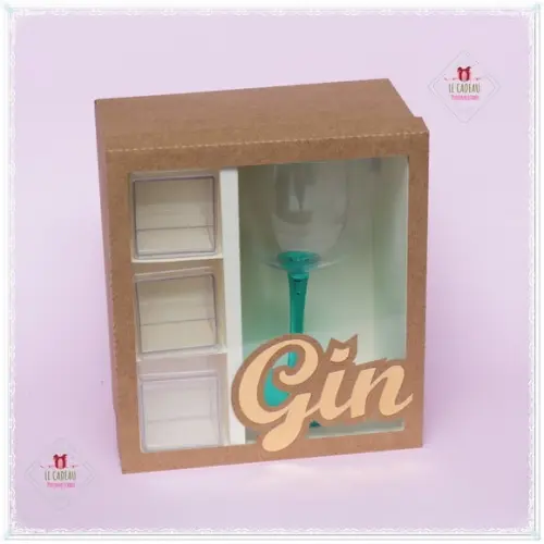 Arquivo de corte Caixa taça Gin Studio/DXF/SVG