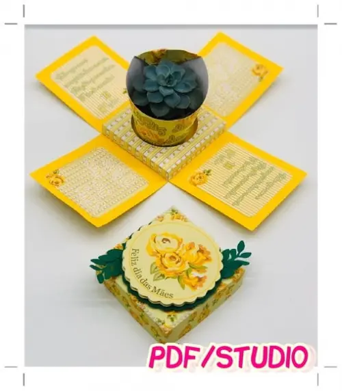 Arquivo de corte Caixas Dia das Mães Studio/PDF