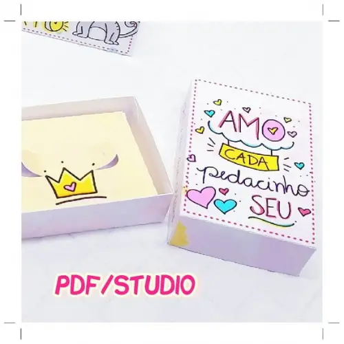 Arquivo de corte Caixas Joias Dia das Mães ***Studio/PDF