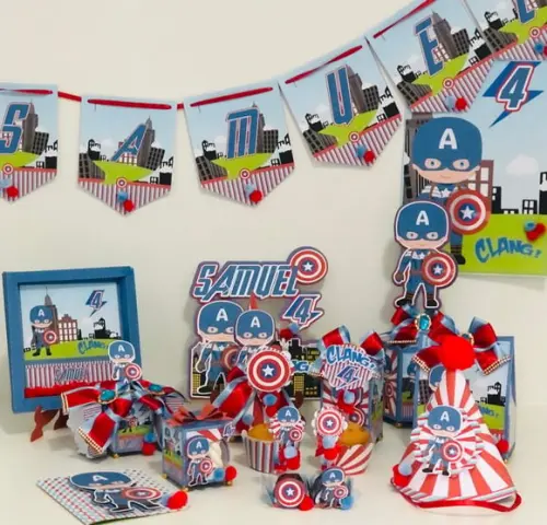 Arquivo de corte Capitão America Cute Studio/PDF/PNG