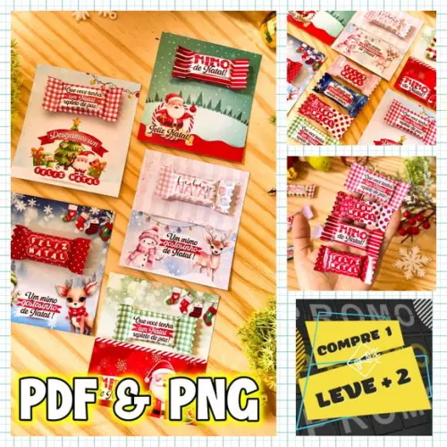 Arquivo de Corte Card + Balinhas Natal *png/pdf