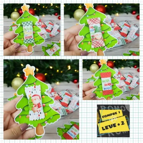 Arquivo de Corte Card Arvore para Balinhas Natal Studio/pdf