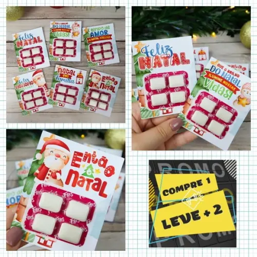 Arquivo de Corte Card para Chiclete Natal Studio/pdf