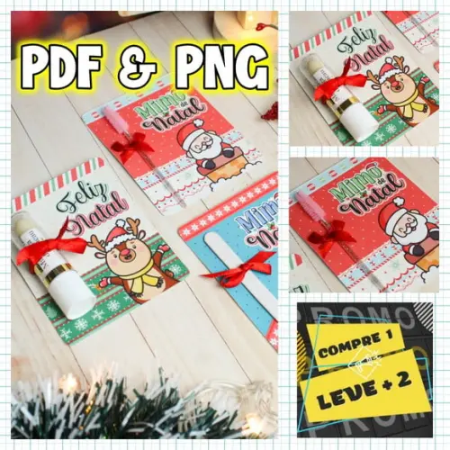 Arquivo de Corte Card para Mimos Brindes e Balinha Natal