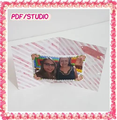 Arquivo de corte Cartão foto Dia das Mães Studio/PDF