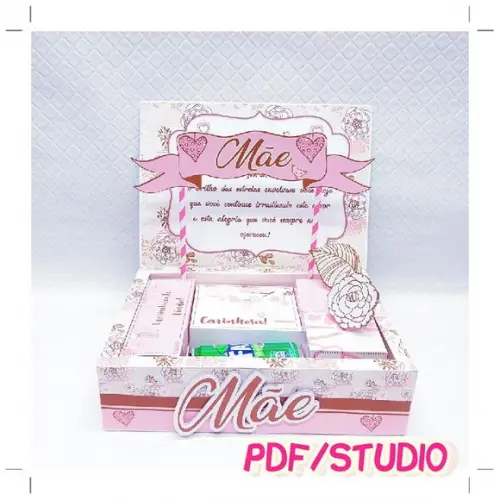 Arquivo de corte Cesta café da manha Dia das Mães Studio/PDF