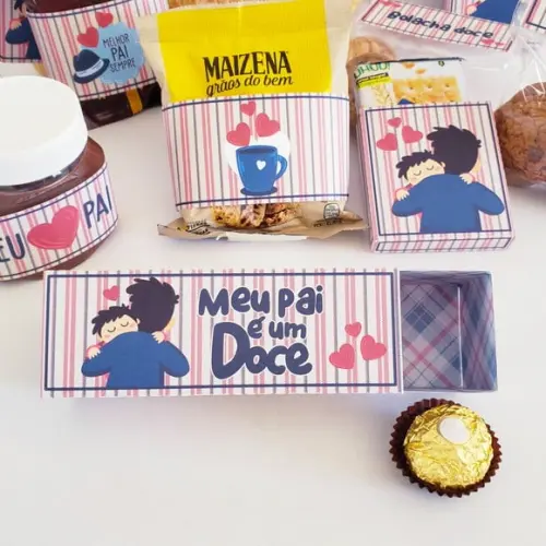 Arquivo de corte Cesta café da manhã Dia dos Pais Studio/PDF
