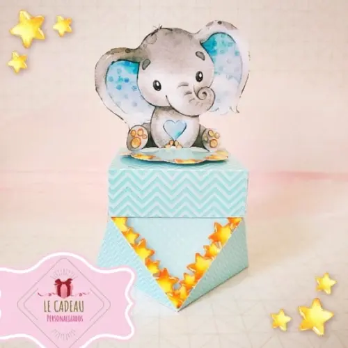 Arquivo de corte Chá de Bebe Elefantinho - Menino STUDIO