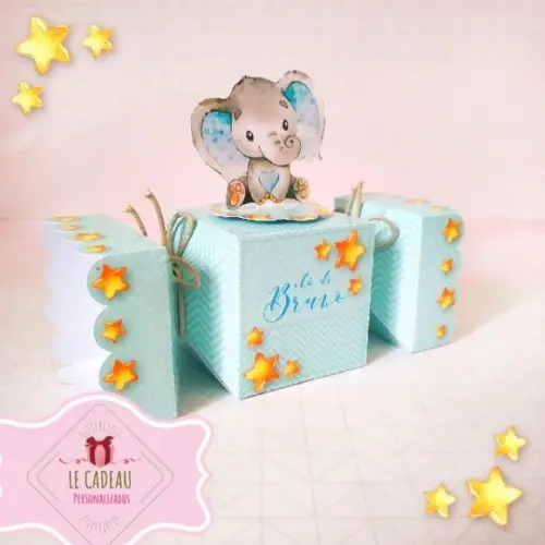 Arquivo de corte Chá de Bebe Elefantinho - Menino STUDIO