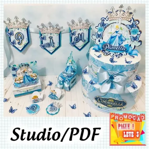 Arquivo De Corte Cinderela *studio/pdf