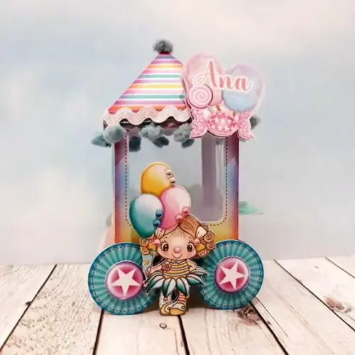 Arquivo de corte Circo Rosa/Menina *Studio/PDF*