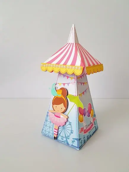 Arquivo de corte Circo rosa Studio/PDF/PNG