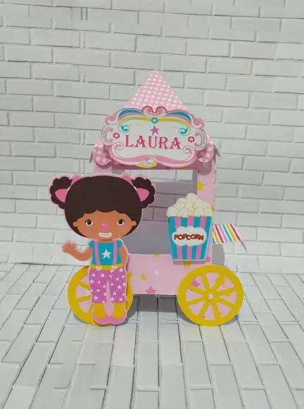 Arquivo de corte Circo Rosa/Menina *Studio/PDF/PNG*