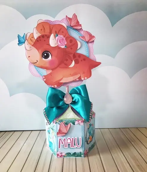 Arquivo de corte Dinossauro Menina Studio/PDF/PNG