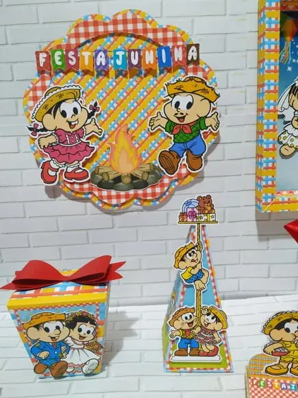 Arquivo de corte Festa Junina Turma da Mônica