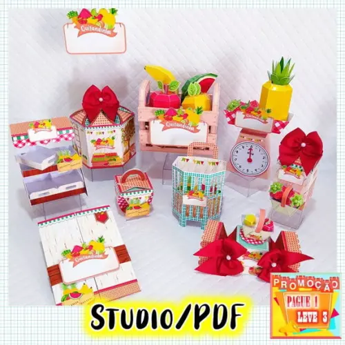 Arquivo de corte Festa Quitanda Frutas *Studio/PDF*