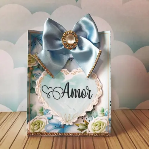 Arquivo de corte Floral azul Studio/PDF/PNG