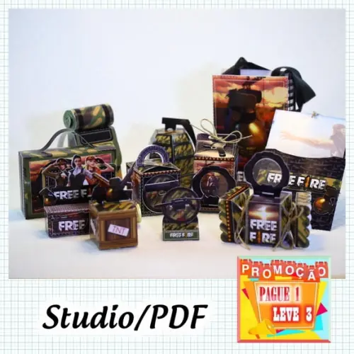 Arquivo De Corte Free Fire Studio/pdf