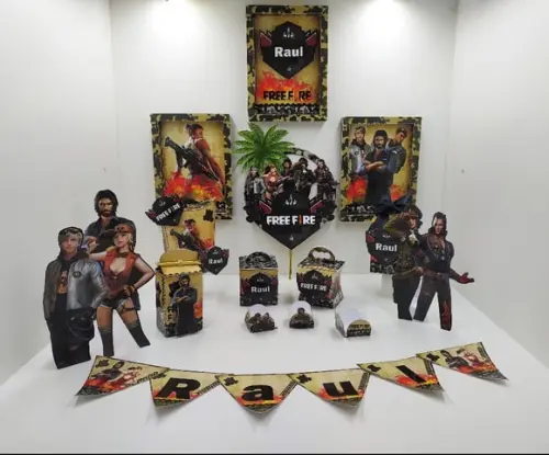 Arquivo de corte Free Fire Studio/PDF/PNG