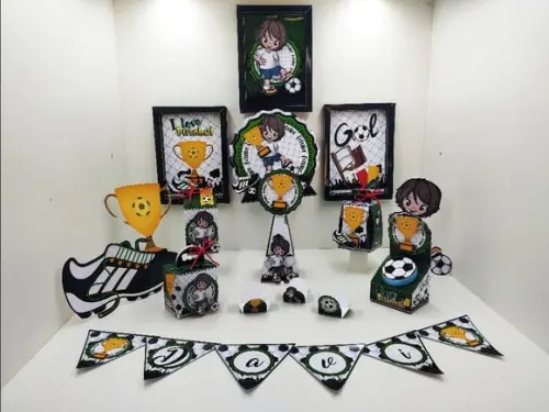 Arquivo de corte Futebol Studio/PDF/PNG
