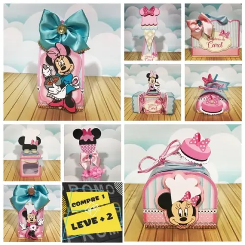 Arquivo de Corte Minnie Confeiteira **studio/pdf/png
