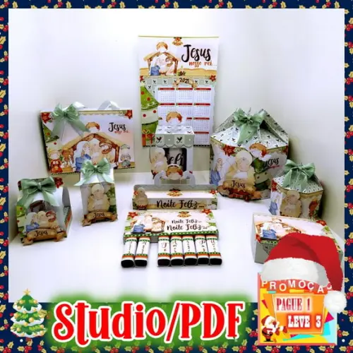 Arquivo de corte Natal Religioso *Studio/PDF/PNG*