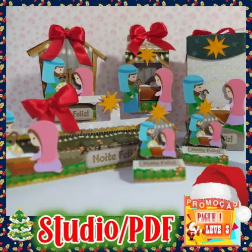Arquivo de corte Natal Religioso *Studio/PDF/PNG*