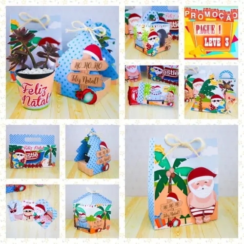 Arquivo de corte Natal Tropical *Studio/PDF/SVG*
