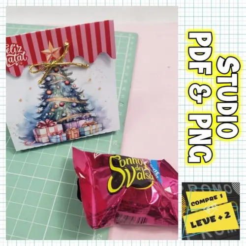 Arquivo de Corte Porta Bombom de Natal