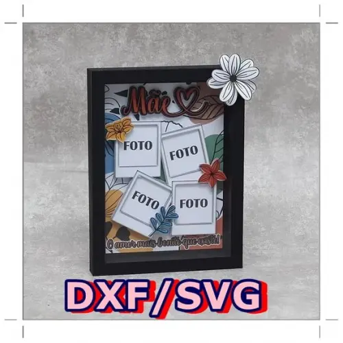 Arquivo de corte Quadro - Dia das Mães DXF/SVG