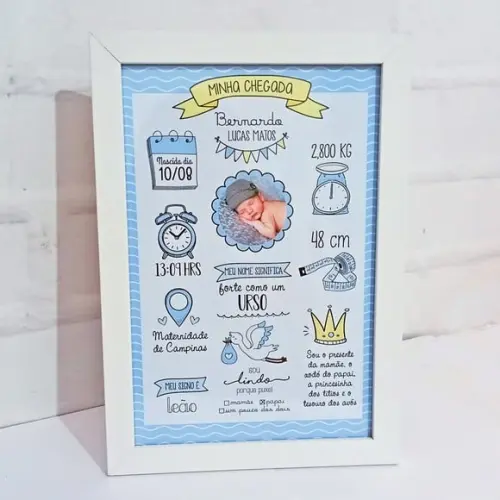 Arquivo de corte Quadro cheguei PNG