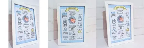 Arquivo de corte Quadro cheguei PNG