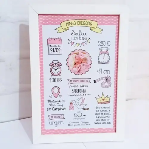 Arquivo de corte Quadro cheguei PNG