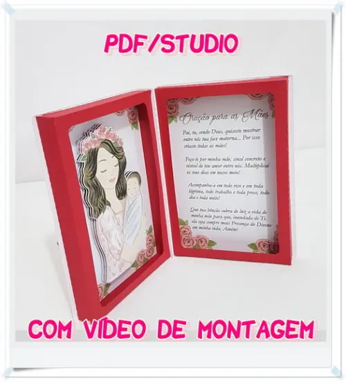 Arquivo de corte Quadro Oração - Dia das Mães Studio/PDF