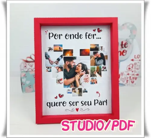 Arquivo de corte Quadros - Dia dos namorados Studio/PDF