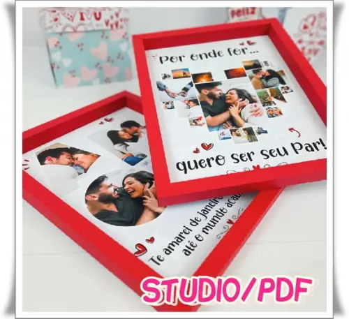 Arquivo de corte Quadros - Dia dos namorados Studio/PDF