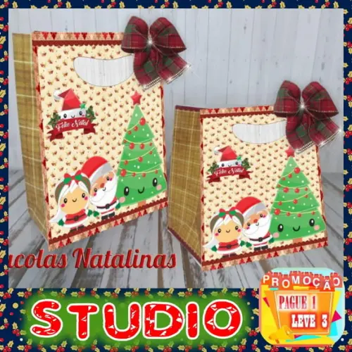 Arquivo de corte Sacola Natal *Studio*