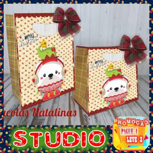 Arquivo de corte Sacola Natal *Studio*