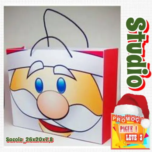 Arquivo de corte Sacola Papai Noel - Natal